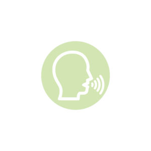 Speech therapy icon